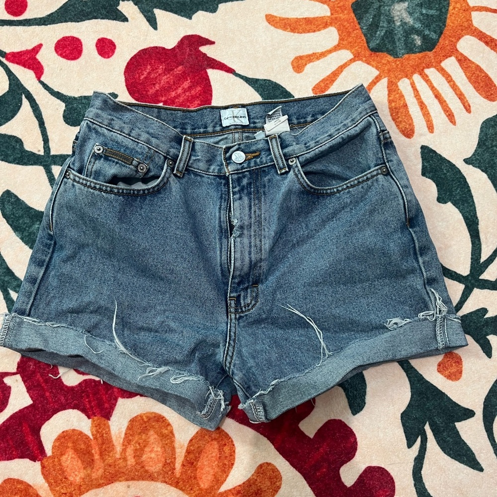 Calvin Klein Jeans Blue Denim Shorts